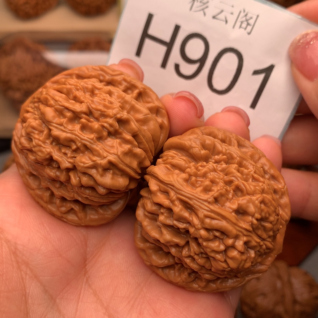 小***麦把件文玩核桃41+山地楼