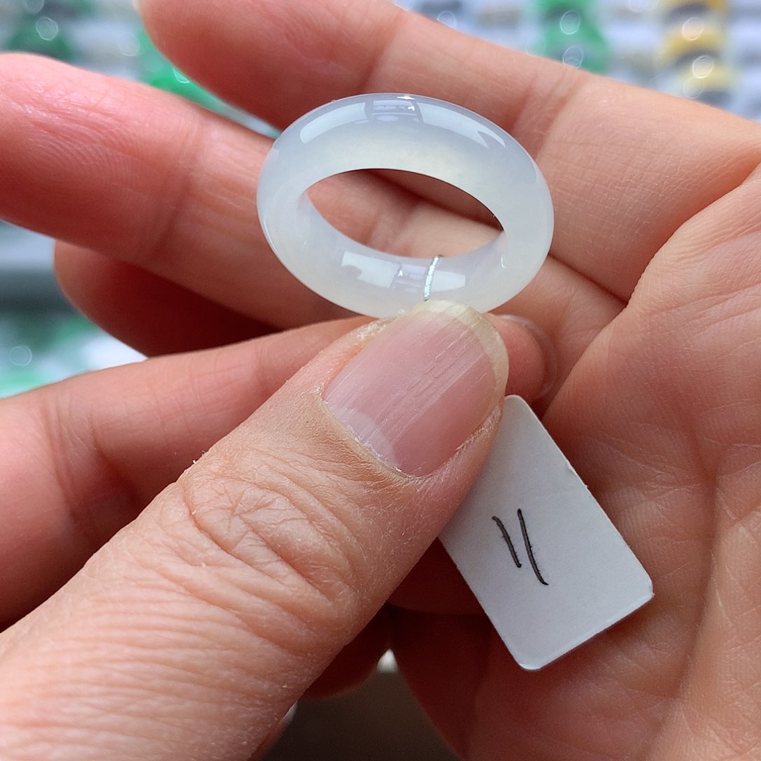 翡翠戒指未镶嵌11号