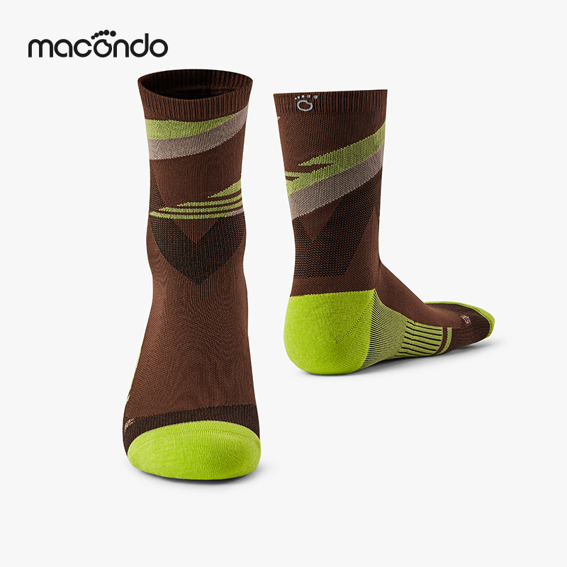 马孔多跑步训练中筒袜 吸湿排汗 缓震透气 3A级抗菌 跑步马拉松