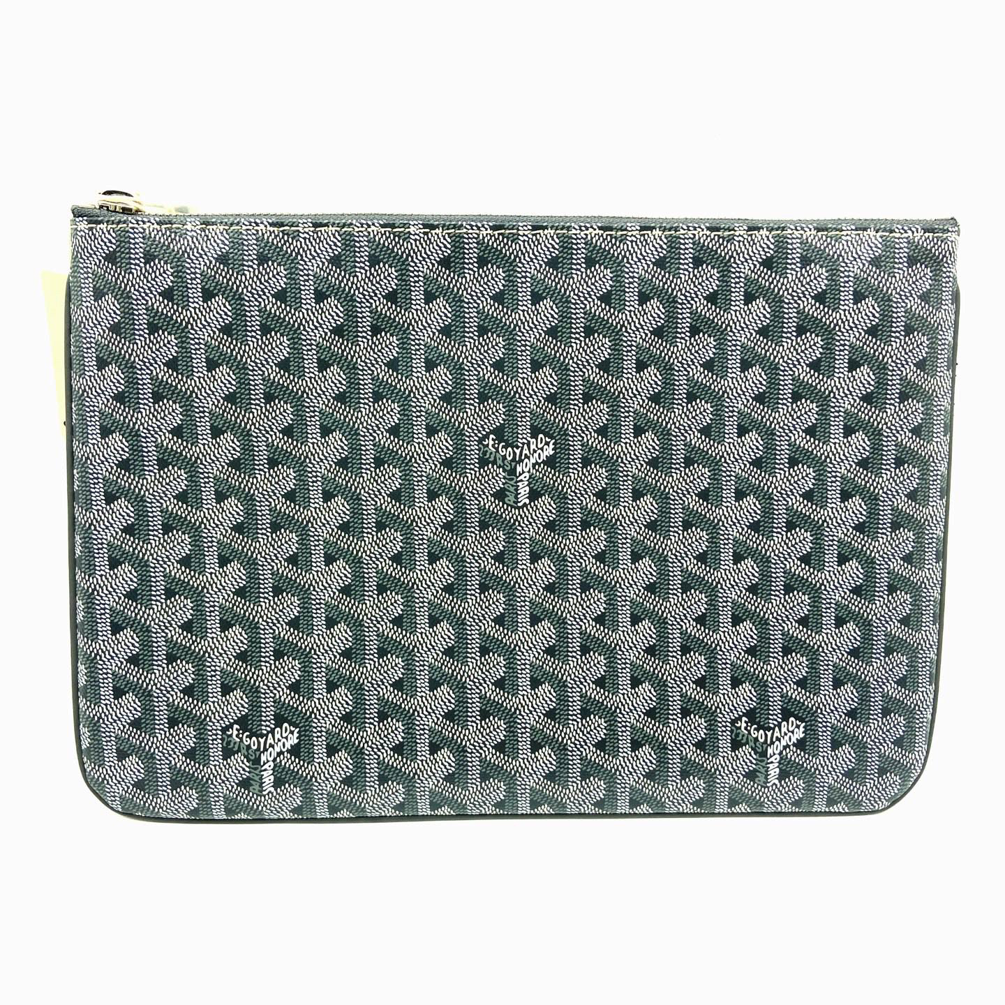 未使用 Goyard Goyard/高雅德 戈雅灰色老花手拿包