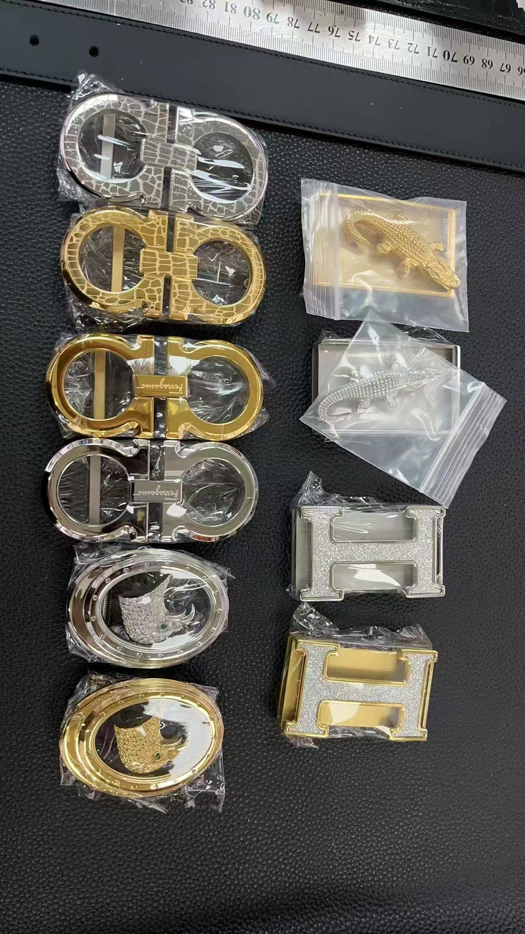 鳄鱼腰带纯钢腰带扣头皮带头