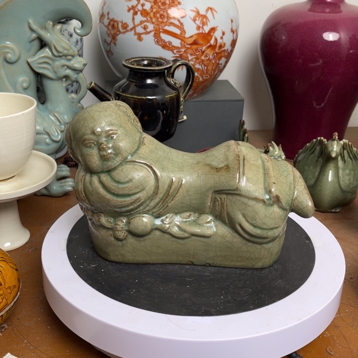 紫砂花瓶瓷器瓷器