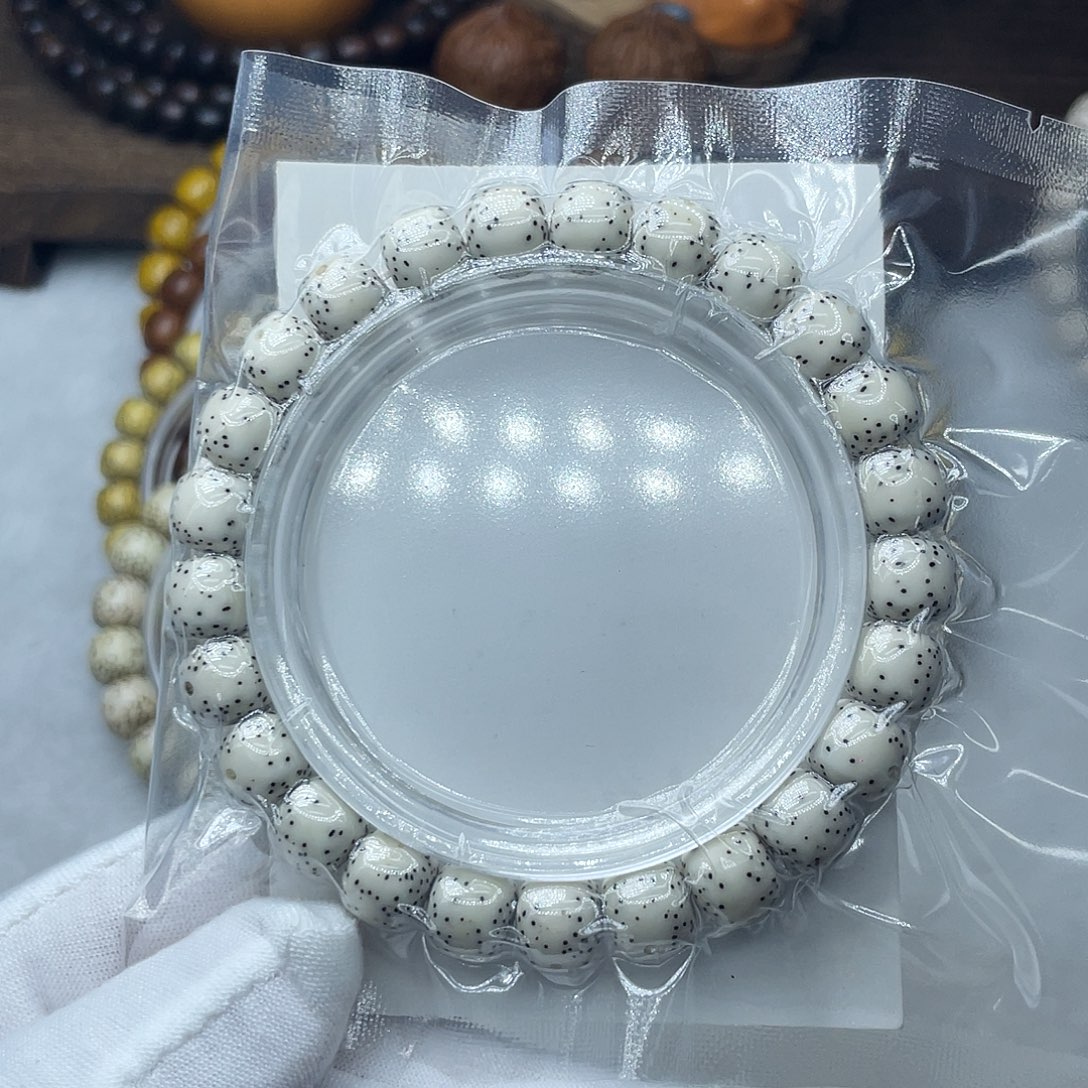 星月菩提手串原生态9.5✖️8.5通体留白