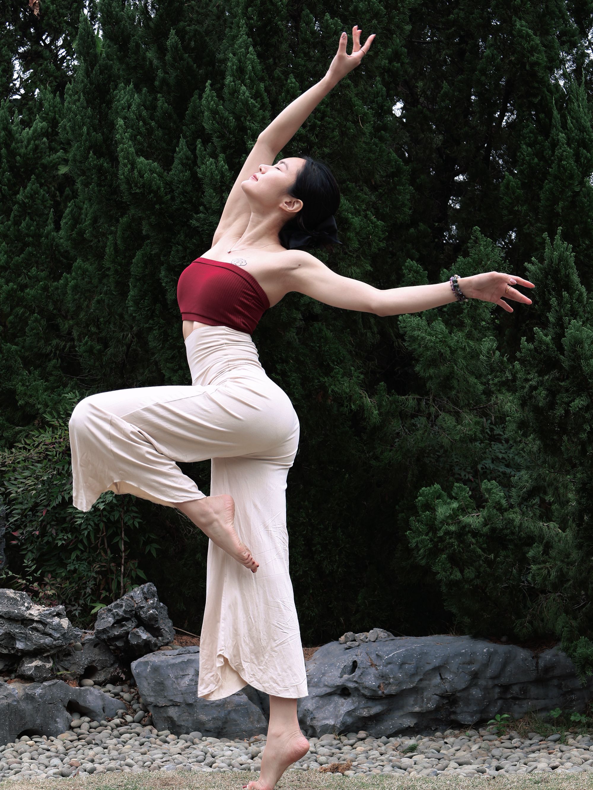 【雨昀家】巴厘岛松弛感大摆阔腿裤休闲宽松不规则时尚百搭