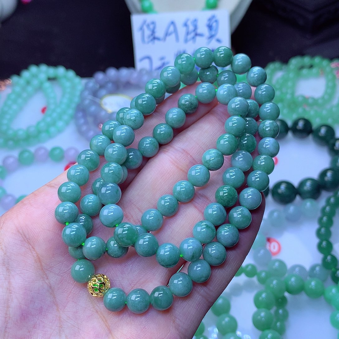 翡翠毛衣链未镶嵌卡7.8