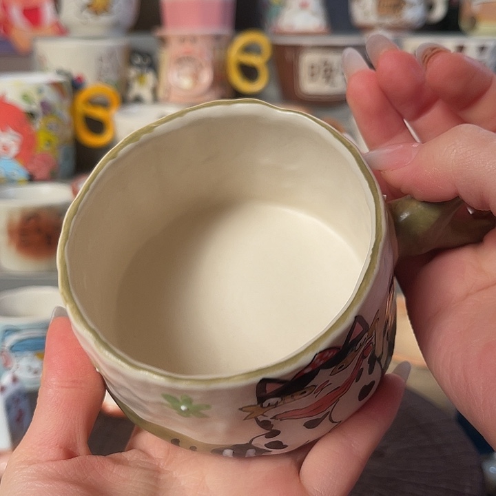 景德镇陶瓷可爱手绘杯