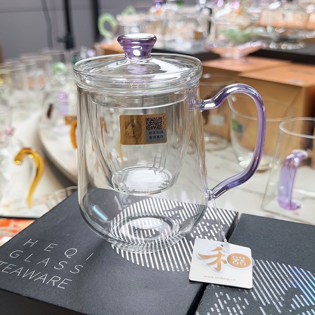 禾器浅紫色锦颂杯