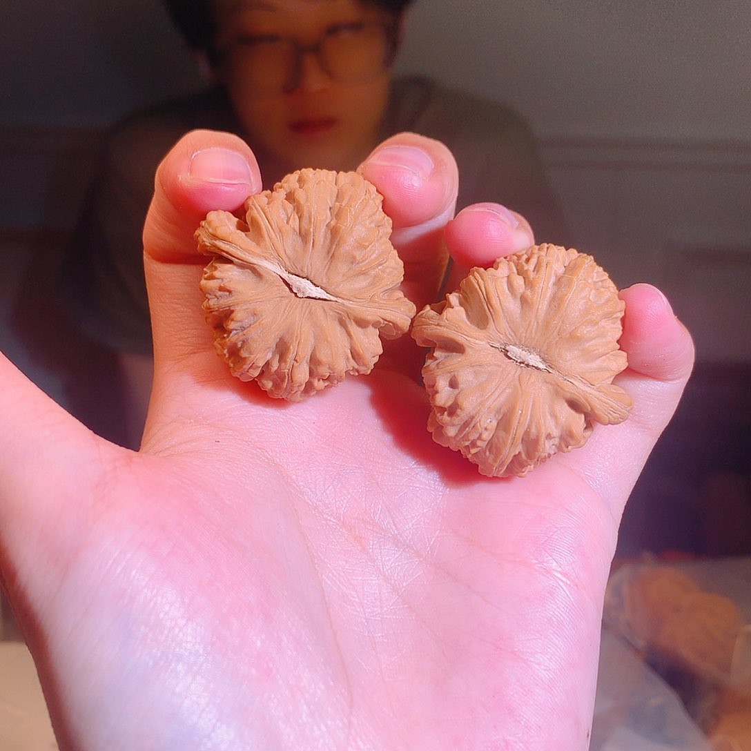 文玩核桃吊坠37尺三角白333