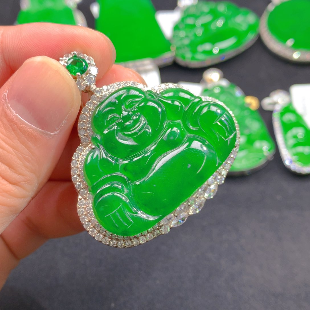 翡翠颈饰银S925镶嵌1111111111111