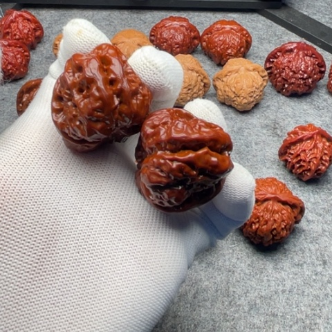 明***鹏把件文玩核桃蛤蟆