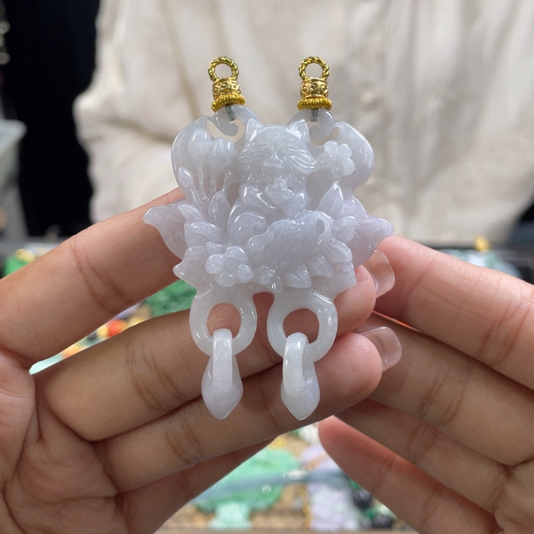 翡翠颈饰未镶嵌代编织