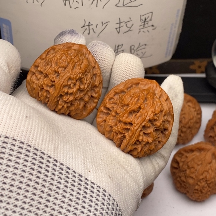 把件文玩核桃三角南疆石40