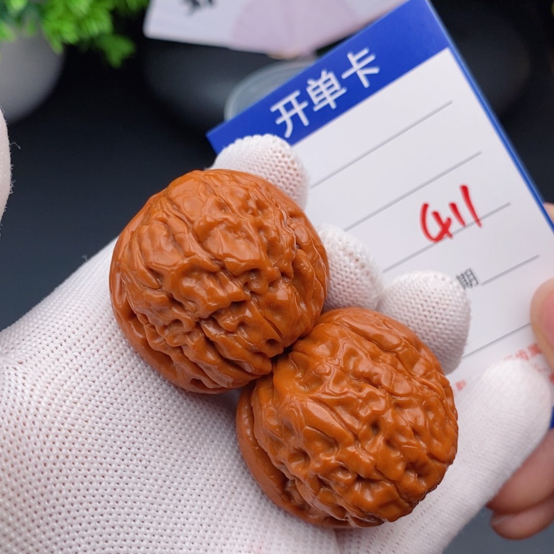 文玩核桃把件36.5甲骨文411