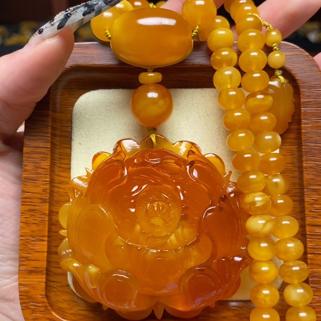 【闪购商品】蜜蜡颈饰未镶嵌项链