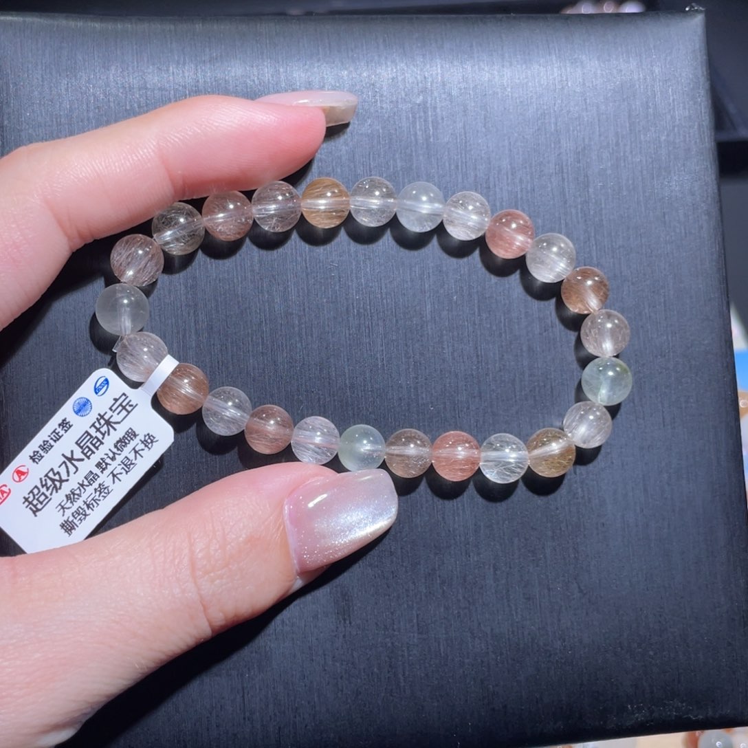 水晶手链未镶嵌202号多样性发货一-  7+