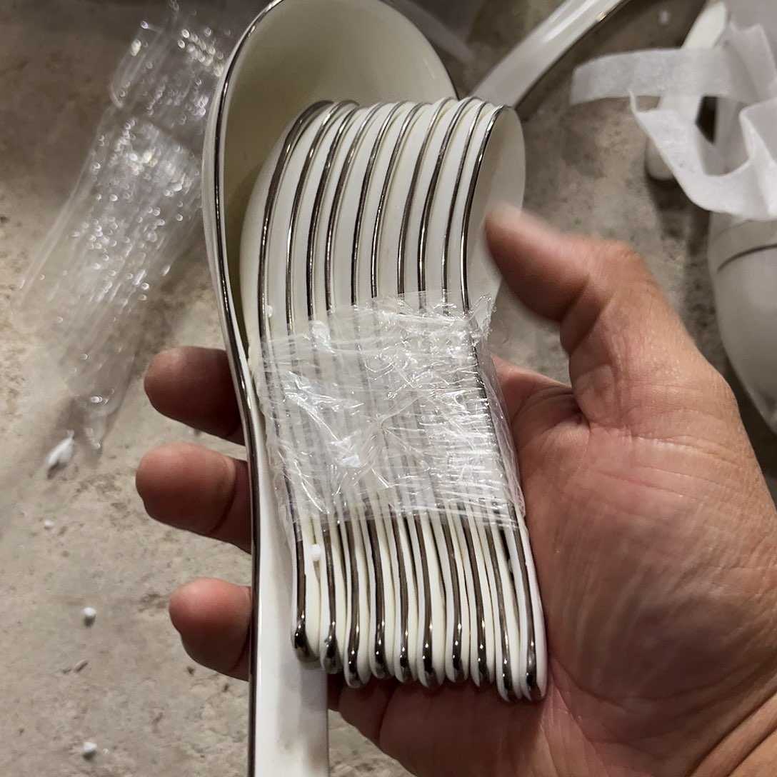 瓷片秒金大勺小勺一起微瑕