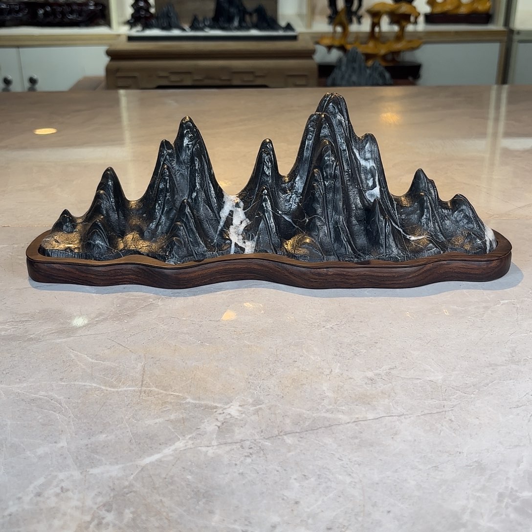 暴***儿灵璧石手工雕刻奇石摆件