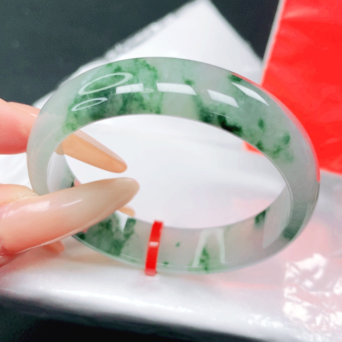 翡翠未镶嵌手镯48.49