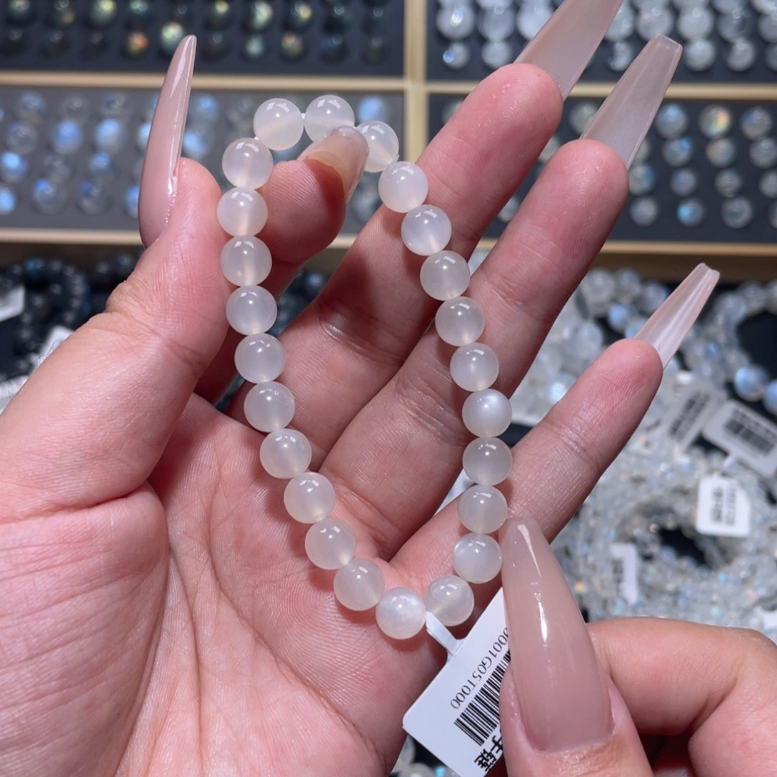 手链未镶嵌长石白月光手链7.7mm
