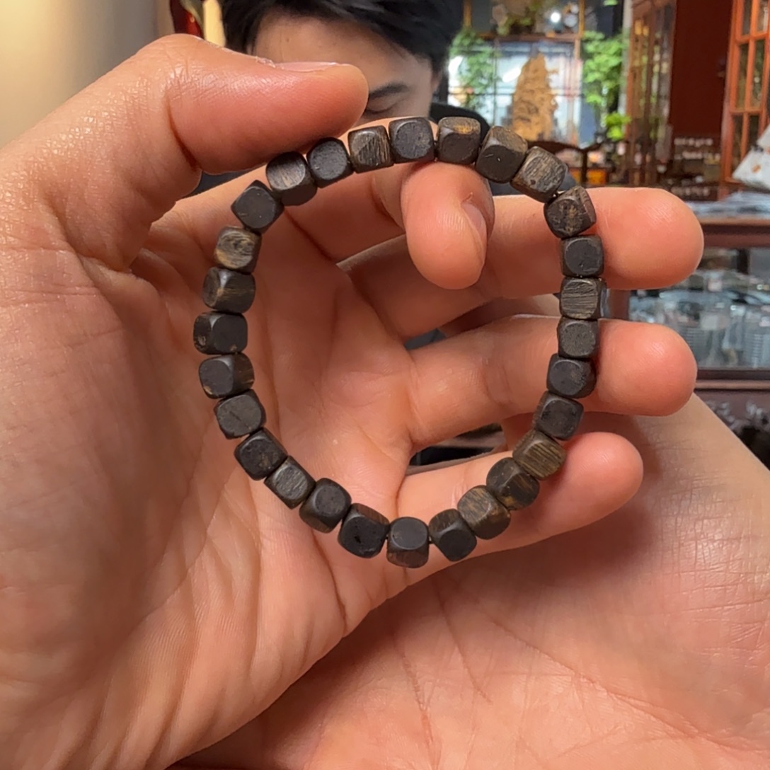 沉香手串沉水 方糖6mm 顶级 只有一条