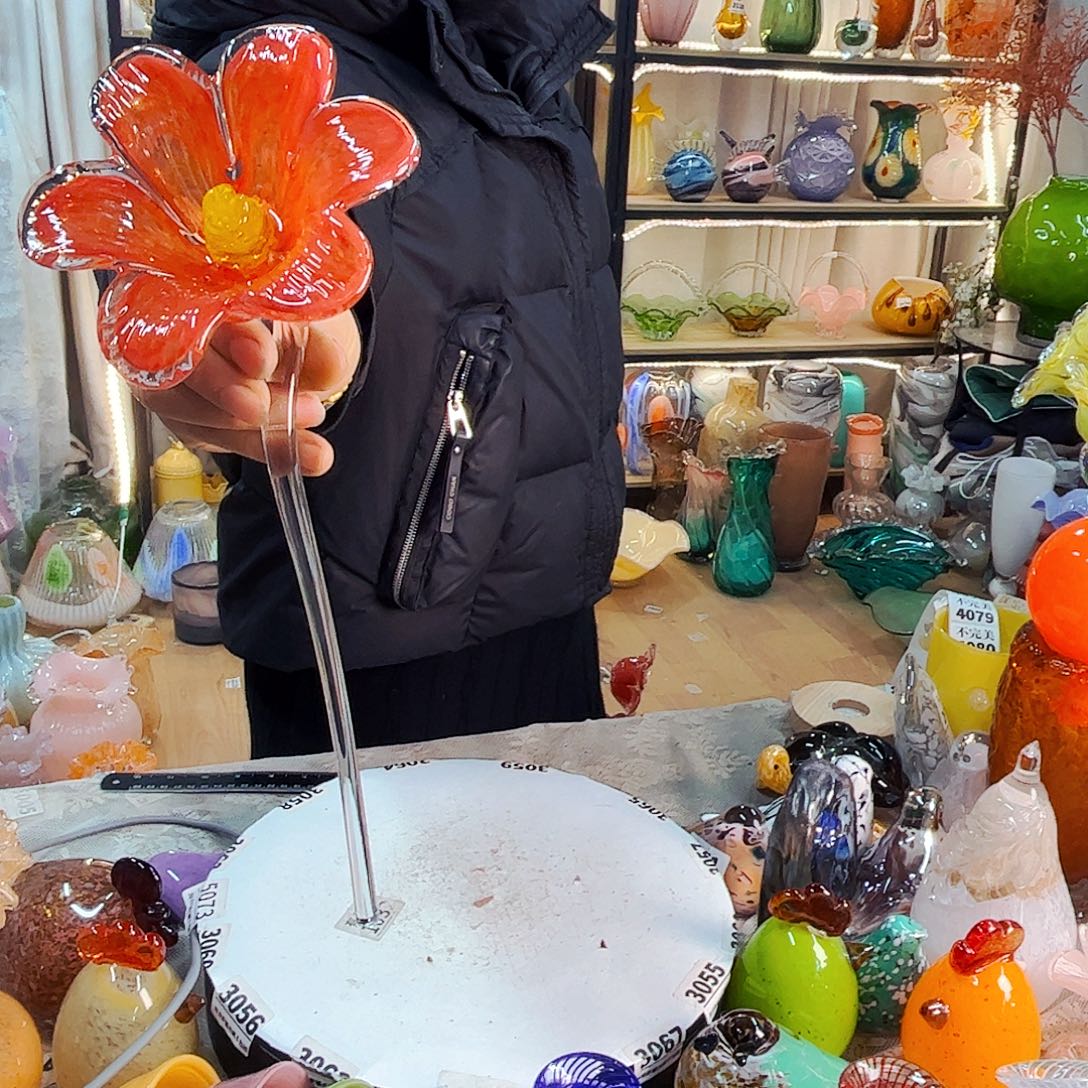 野百合家悦美居琉璃摆件