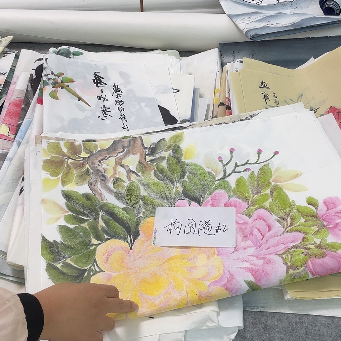 国画纯手绘国画山水花鸟