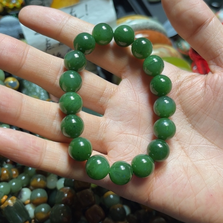 未镶嵌和田玉（碧玉）手链