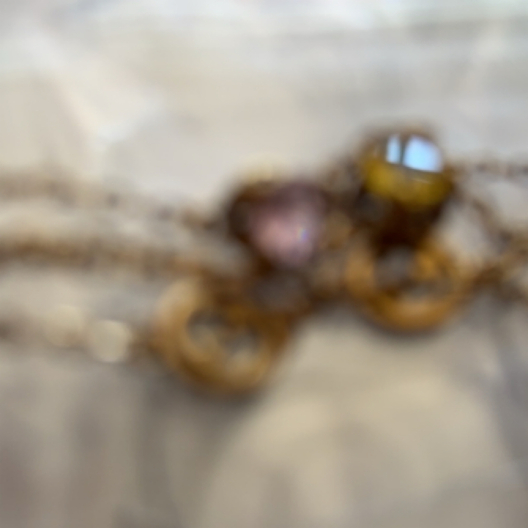 铜合金项链 哥3号做旧金色彩色项链