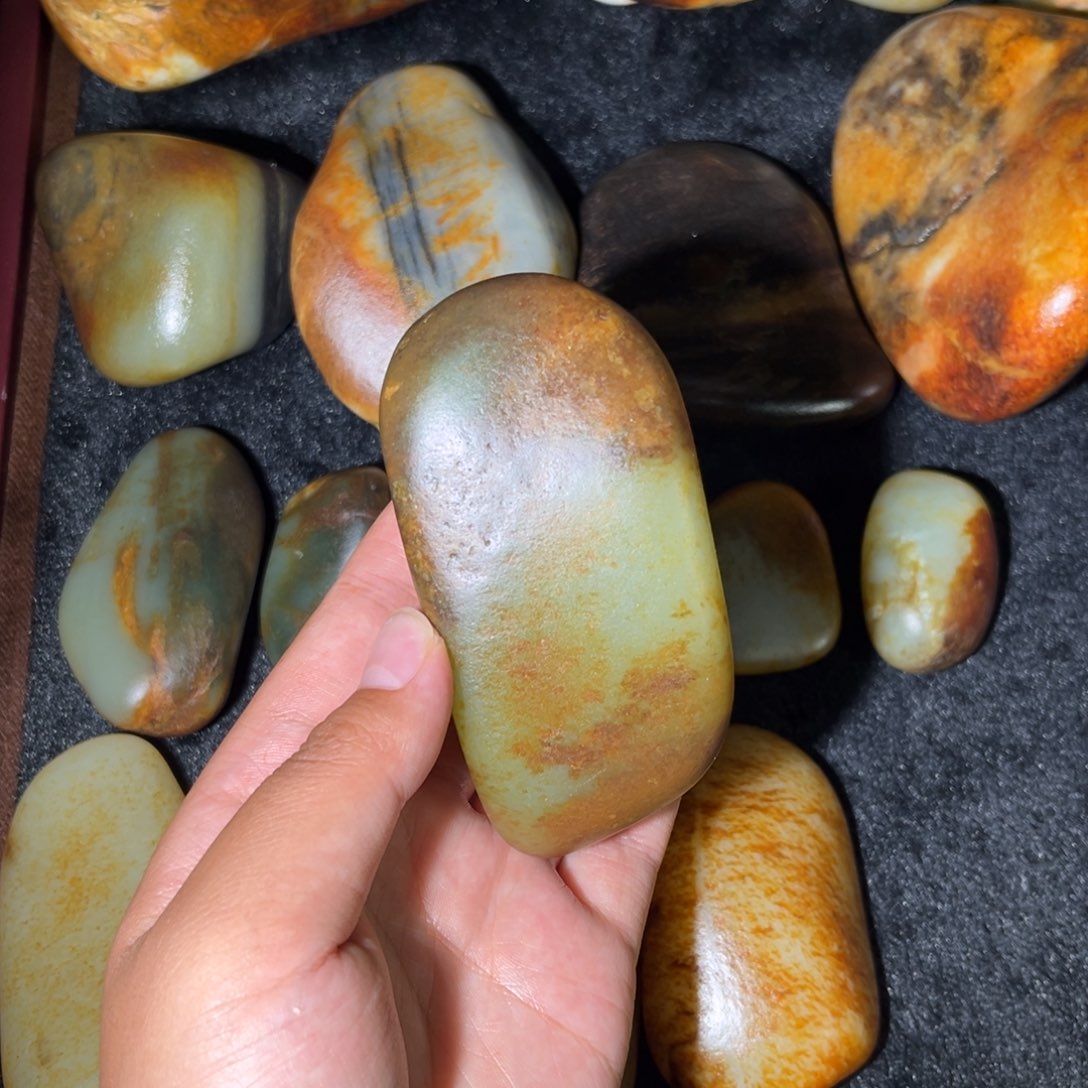 和田玉未镶嵌挂件370