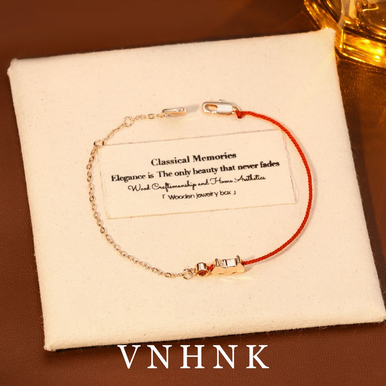 铜合金手链 美可儿   B369   红色（19cm）时尚气质手链