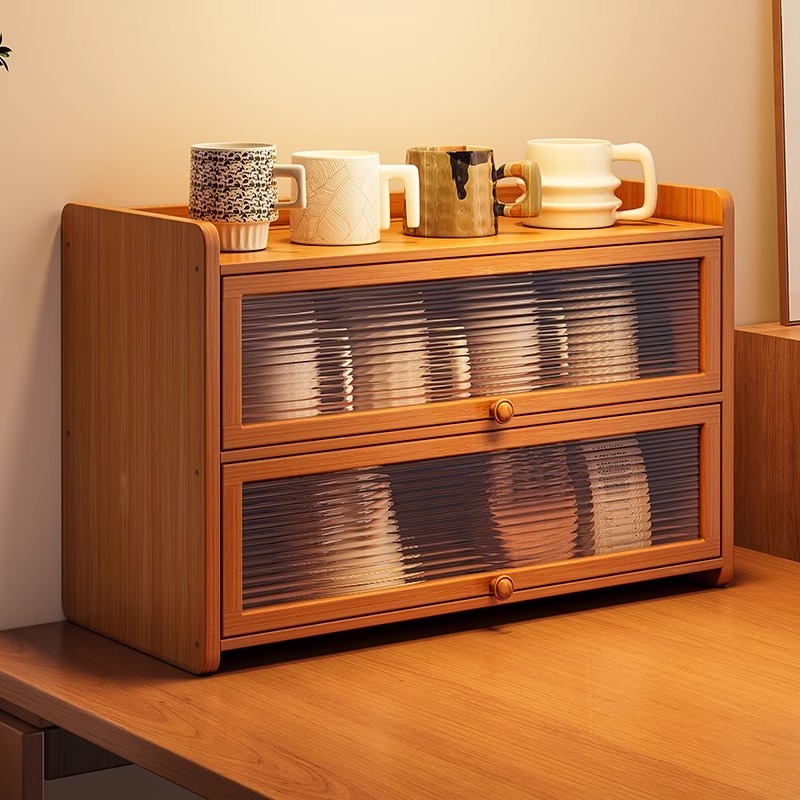 杯架置物架餐桌台面杯子架桌面茶杯水杯咖啡杯茶具收纳桌上防尘柜