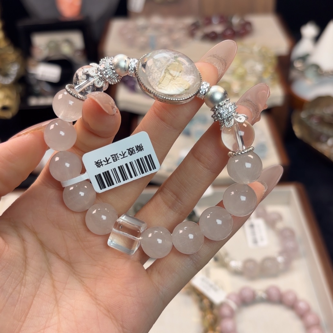 水晶手链未镶嵌水晶鱼