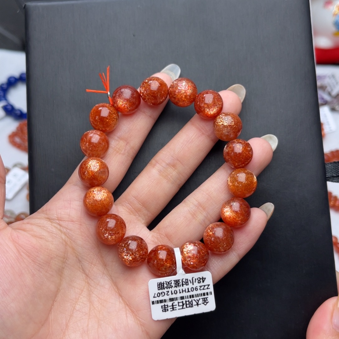 未镶嵌长石手串金太阳