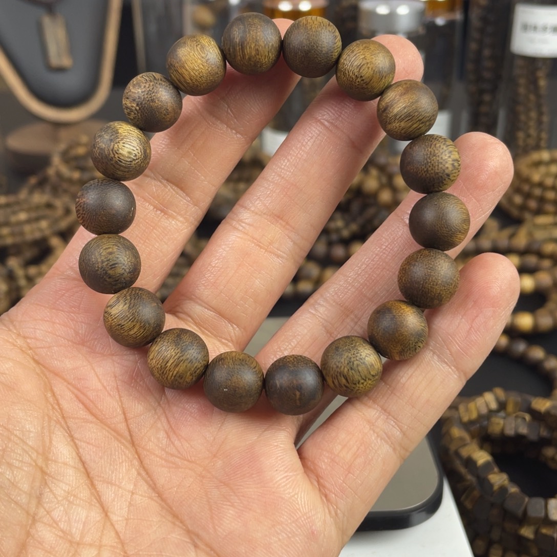 1.2mm单圈圆珠12g+沉香手串