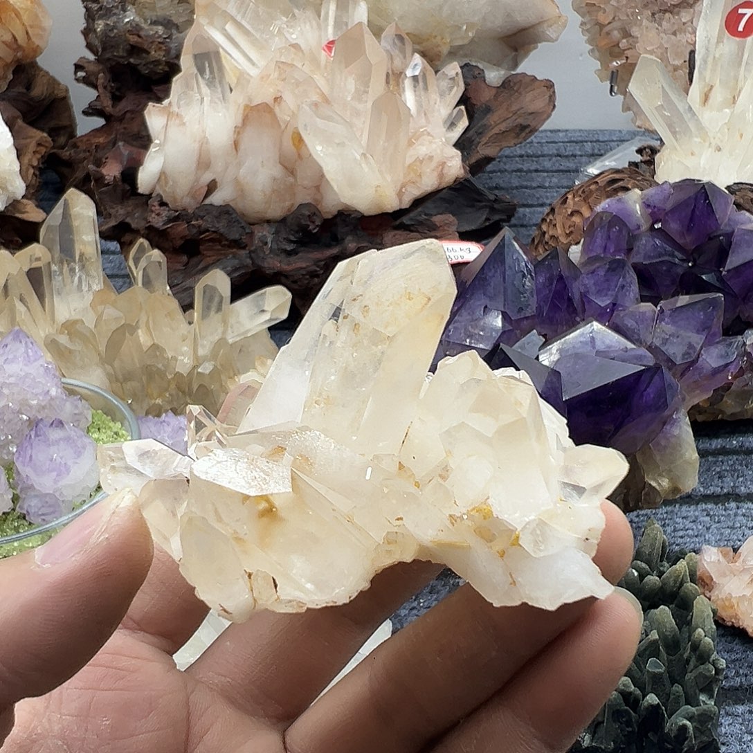 好***哈银S925镶嵌珠宝半成品水晶