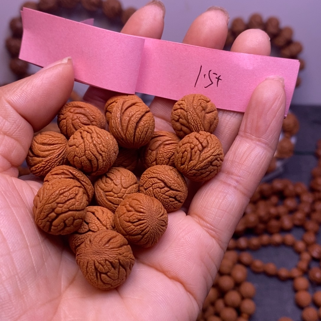 秦岭龙纹桃核17颗