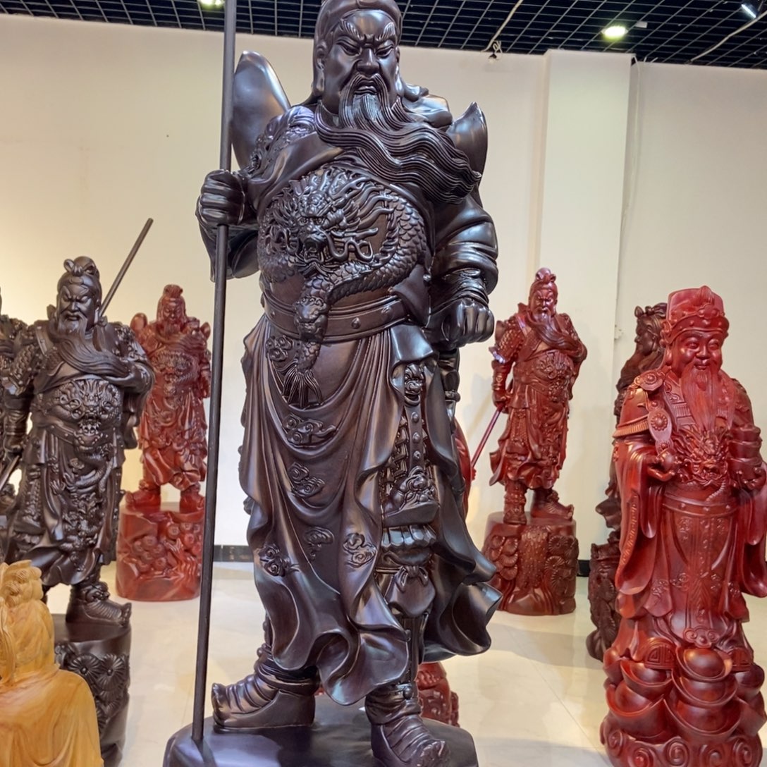 龙***桩风车木（黑檀木）黑檀木关二爷
