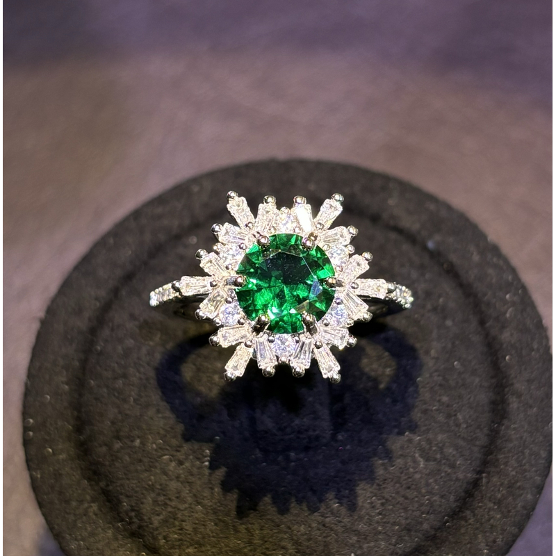 培育祖母绿/雪花/Colombian/Verdant/Gree/戒指