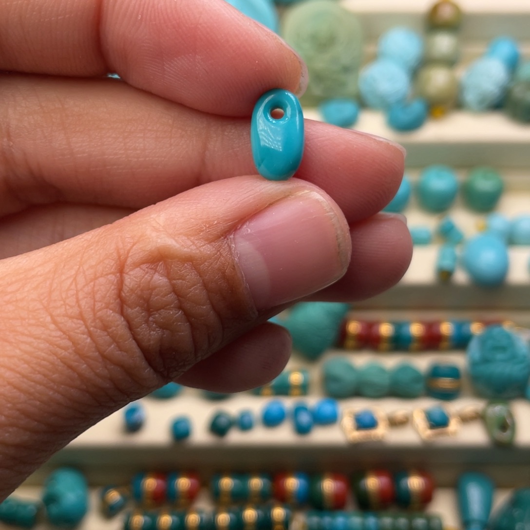 绿松石卡子未镶嵌白*庆