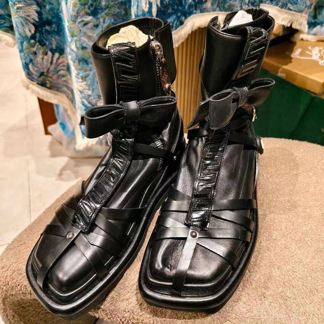 99新 LouisVuitton/路易威登 圆头拉链 短靴 女款 黑色37码