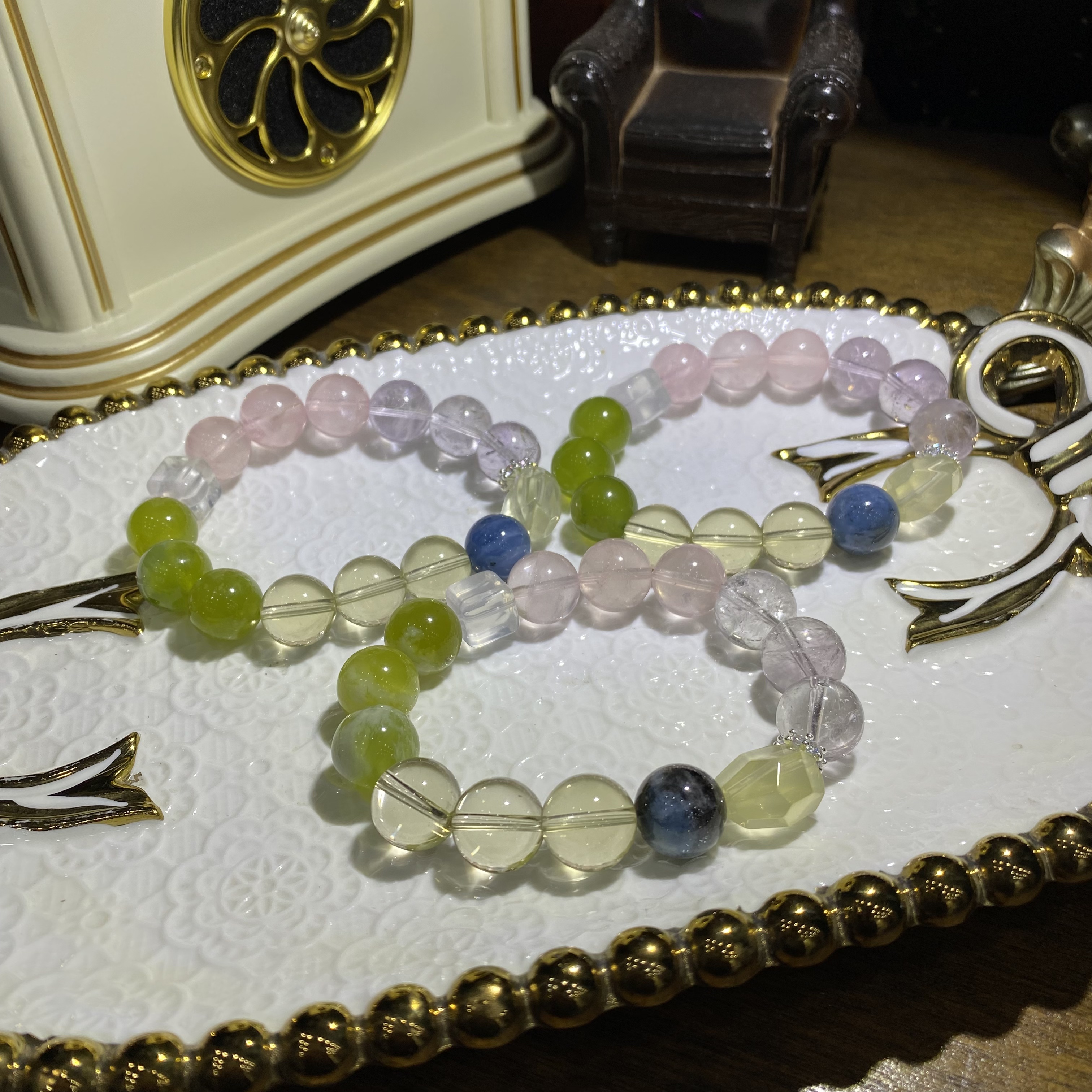 V581-高品质水晶多宝手串单圈设计款-多样性发其一