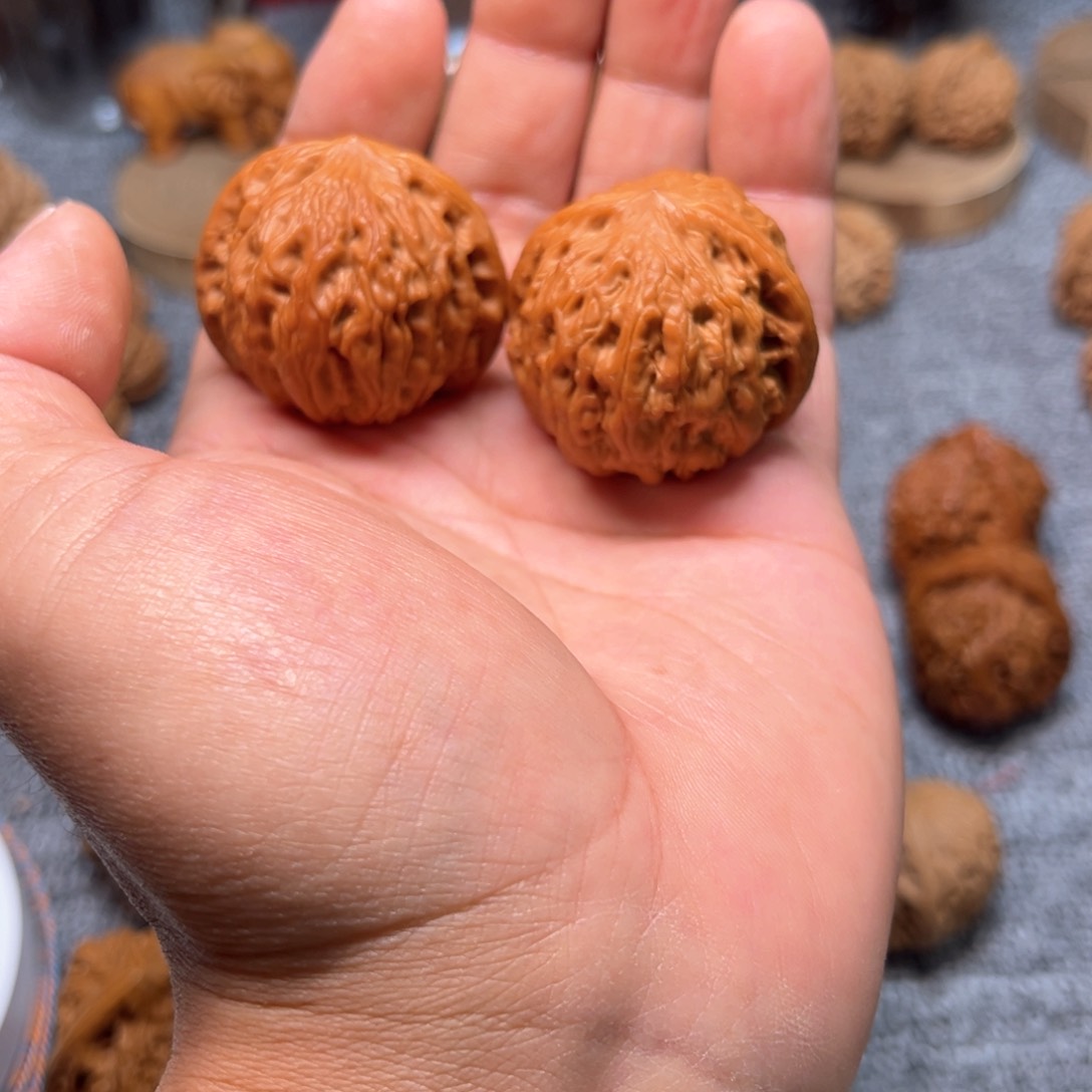 文玩核桃把件我**橙铁锤