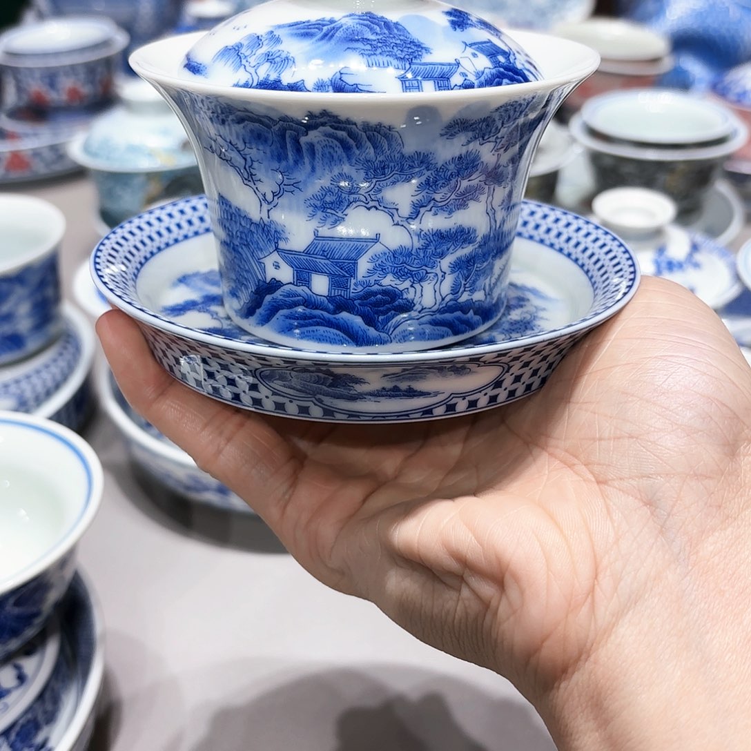 盖碗查**帝景德镇高温茶具