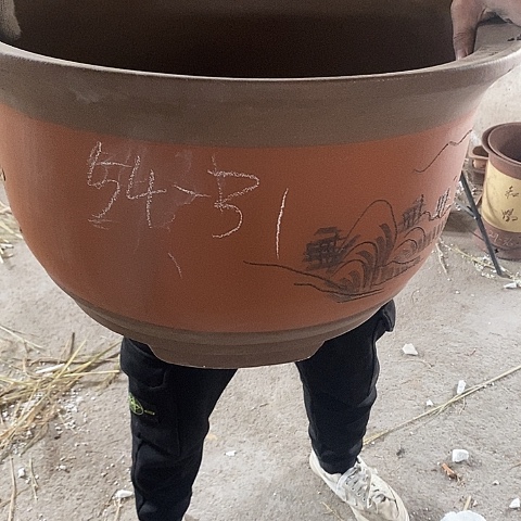 紫砂中国宜兴紫砂花，