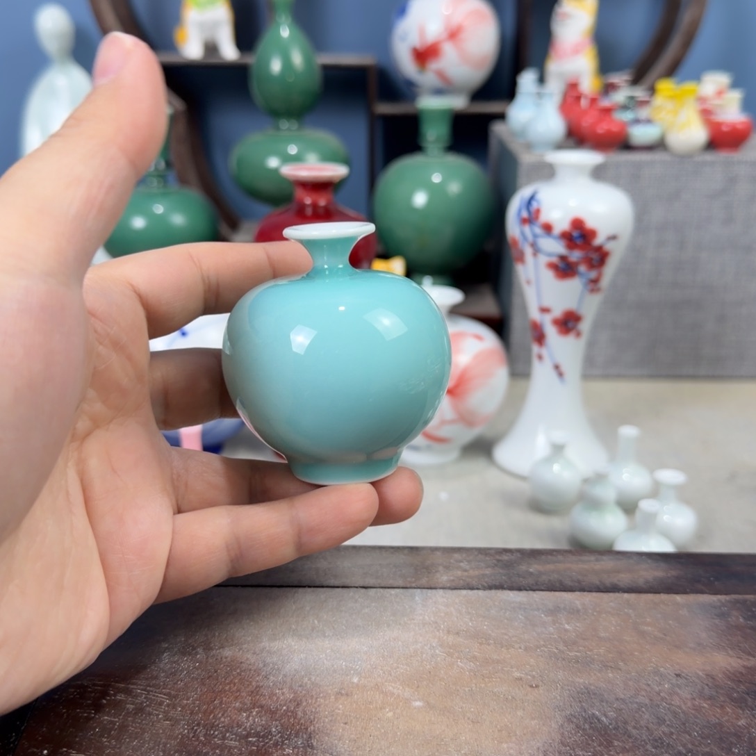 陶瓷手工小花器摆件