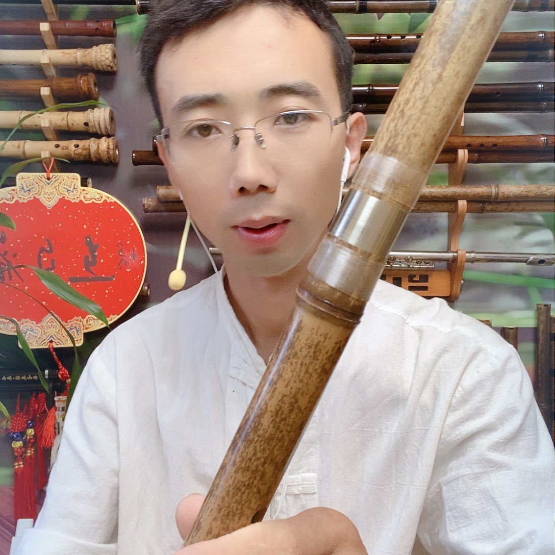 水竹紫竹两节洞箫一支