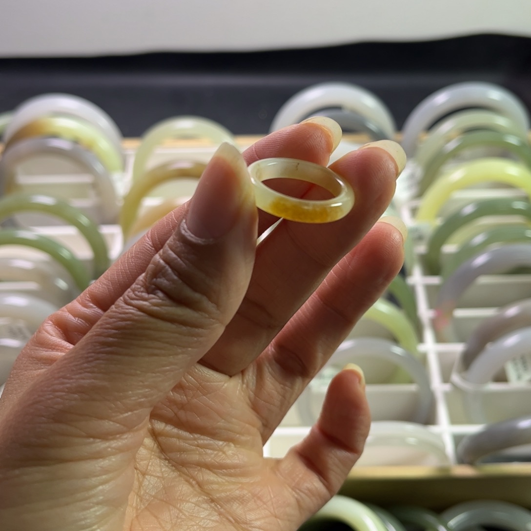 和田玉指环直径17mm未镶嵌