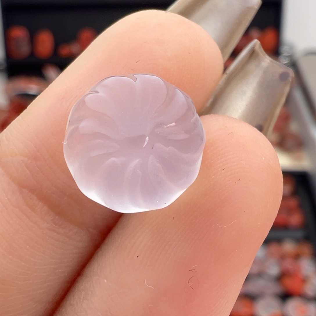 南红玛瑙未镶嵌颈饰包子