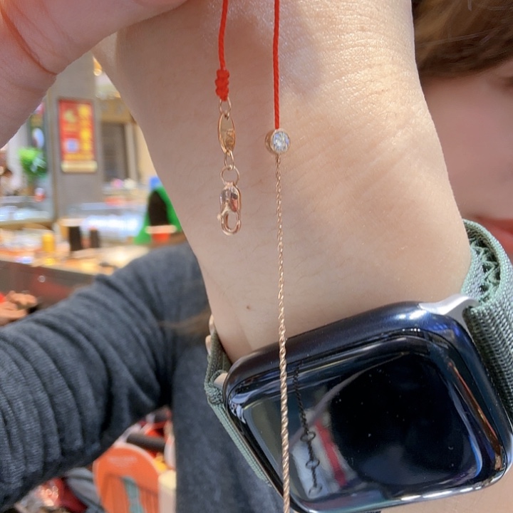 钻石手链18K金镶嵌半链