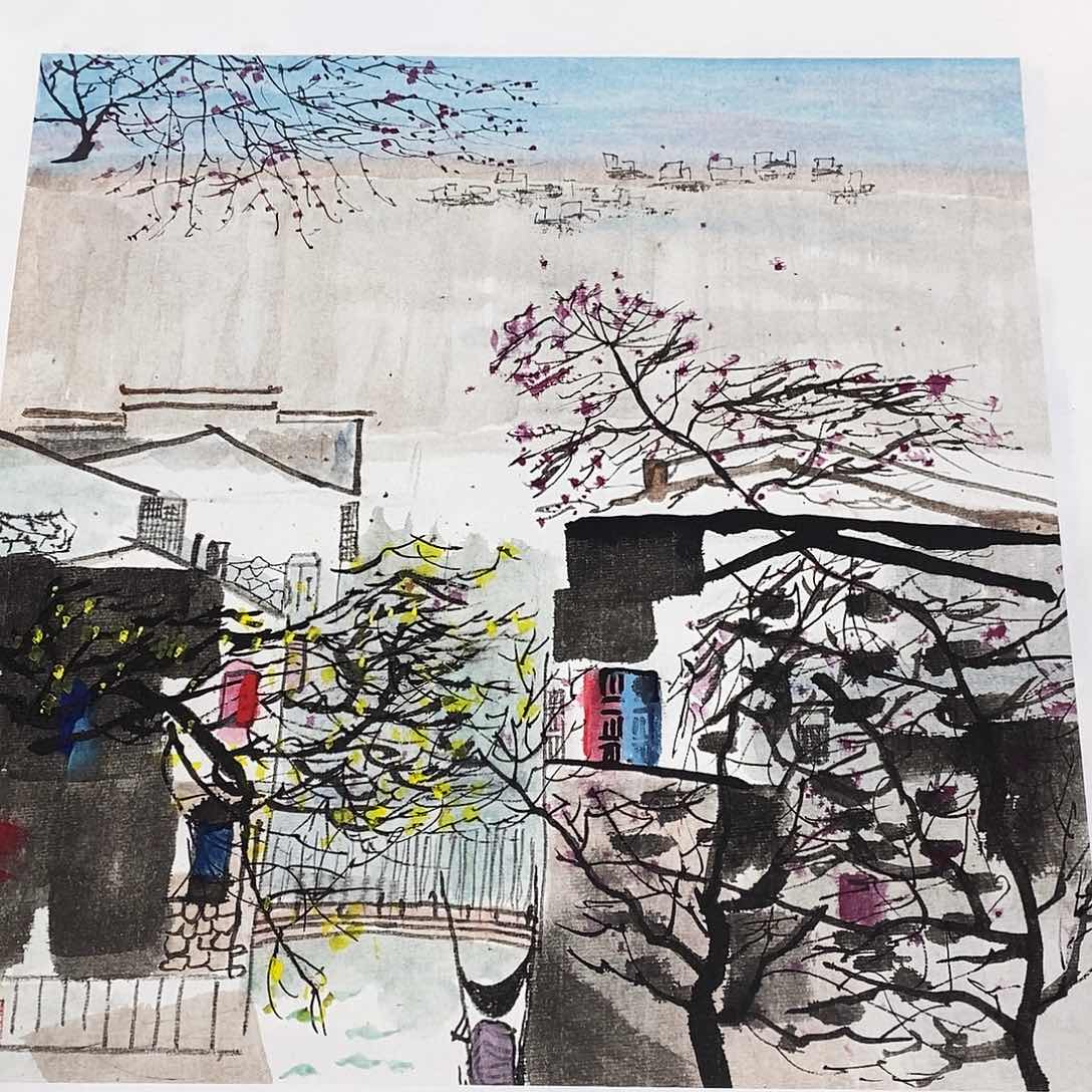 国画李文军教授作品